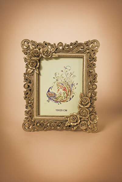 Hanlar Home Dekoratif Resim Çerçevesi Gül Motifli Gülşah Çerçeve 15x20 cm