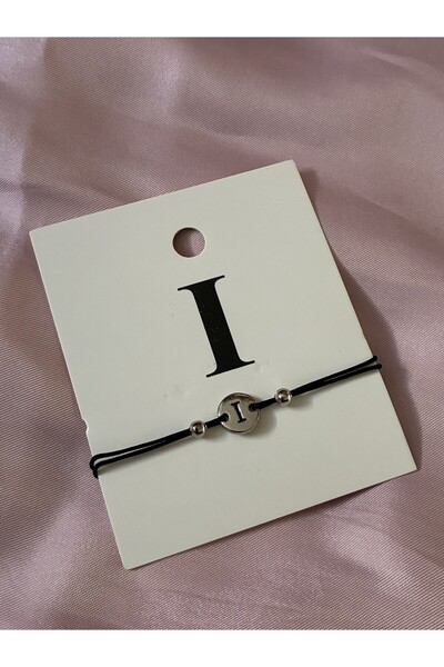 IronMoon Gümüş Renk Hediyelik Harfli Ayarlanabilir Unisexİp Bileklik (Harf Se...