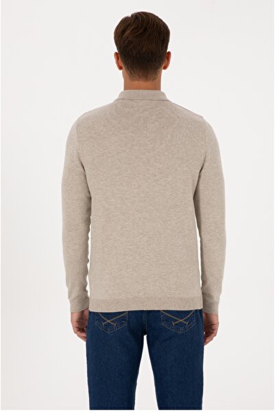 U.S. Polo Assn. U.S Polo Assn Polo Collar Buttoned Slim Fit Knitwear Sweater