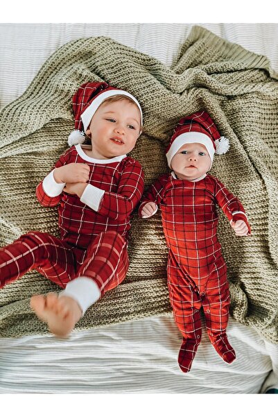 Lovedbaby Cotton baby bodysuit with legs and hat – Christmas set, Santa Baby, NB-24 months