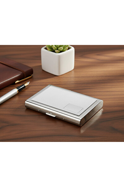 Boldy Aluminum Card Holder - Card Holder with Cover - Travel Card Holder-Covered Business Card Holder - Metal Credit Card Holder