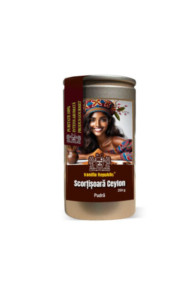 Vanilla Republic Pudră de scorțișoară Ceylon 100%, Vanilla Republic, 250g