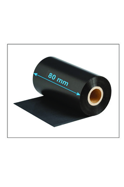 OEM Ribbon 80mm x 300m, Wax, Black, OUT