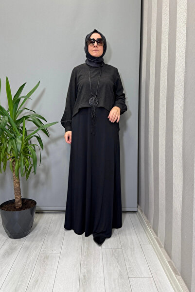 AlMarwah Accessory Detailed Dress Black 202927