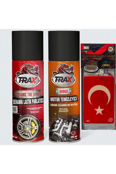 ARACINIZ İÇİN EN İYİSİ T-RAX Preuimum Kokulu Seramik Lastik Parlatıcısı ve Su...