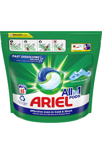 Ariel laundry detergent capsules (65)