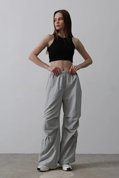 GENCULUS Parachute Cargo Pants Gray