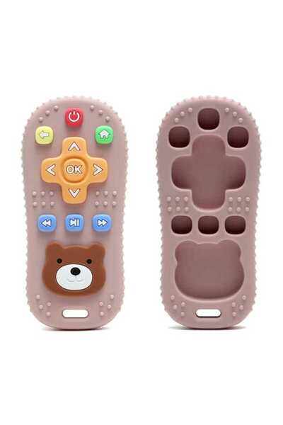 OEM Jucărie dentiție silicon pentru bebeluși, fără BPA, textură moale, formă telecomandă, 3+ luni