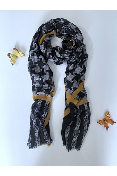 GOX Stripe Pattern Cotton Shawl