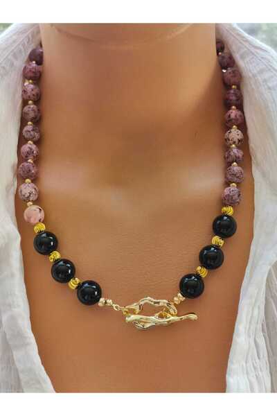 elinasaccessories El yapımı onyx, jade kolye dogaltas tasarım kolye el yapımı...