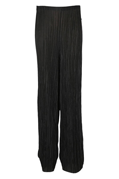 NASTY GAL Pantaloni negri Janet - 46, Negri, 95% Poliester, 5% Elastan