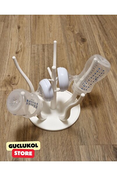 GÜÇLÜKOL Baby Bottle and Pacifier Drying Rack Practical Countertop Organizer Drainer Stand