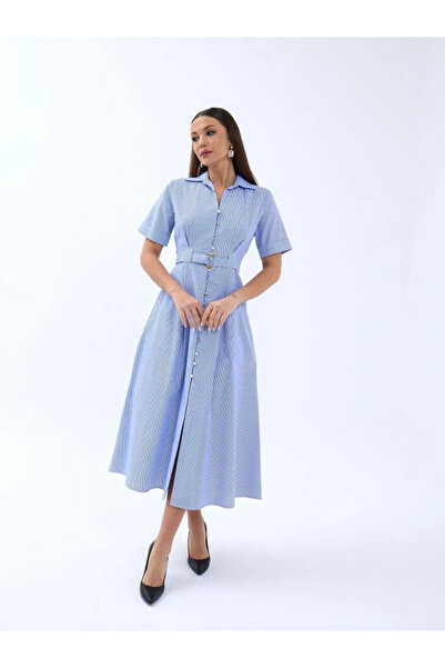 GENCULUS 6948 Blue and White Striped