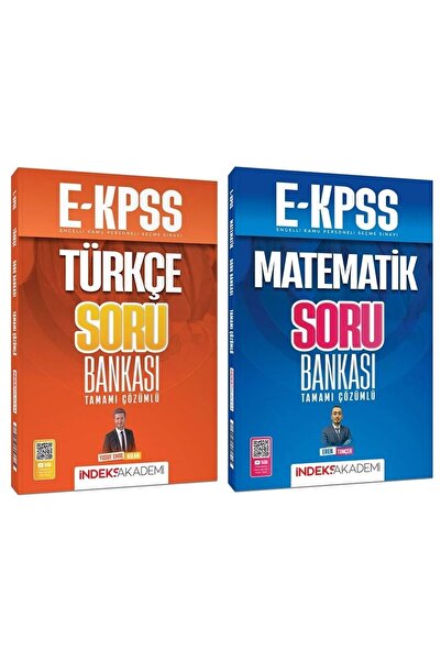 İndeks Akademi 2026 EKPSS Türkçe + Matematik Soru Bankası 2 li Set Yayıncılık