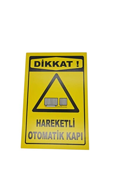 HiperAD Reklam لافتة تحذيرية للباب الأوتوماتيكي – لافتة تحذيرية مطبوعة بالرقا...