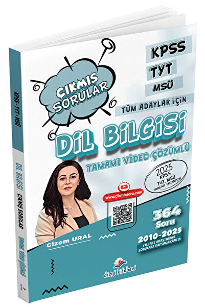 Dizgi Kitap Dizgi 2026 KPSS TYT MSÜ Dil Bilgisi Çıkmış Sorular Son 16 Yıl Çöz...