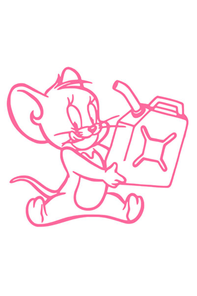 Oracal Fuel tank or body sticker, Jerry can type, 12cm, pink