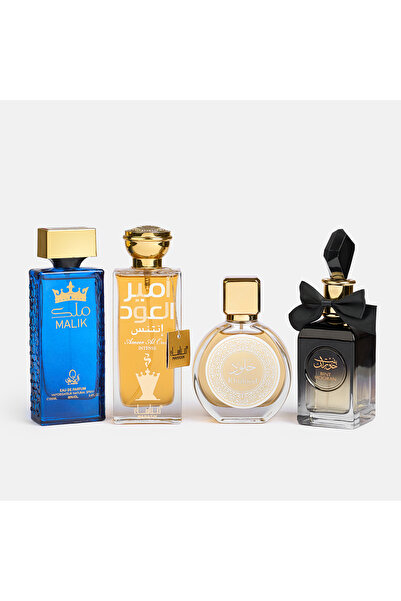 ZEYTI Set of 4 Oriental Perfumes for Men & Women – Malik, Ameer Al Oudh Intense, Khulood & Bint Hooran (