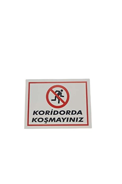 HiperAD Reklam Running in the Hallway – 5 mm Foil Print on Decote Warning Sig...