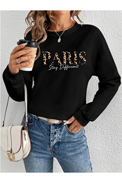 GENCULUS    Women's Long Sleeve Crew Neck Print Viscose Two Thread Blouse