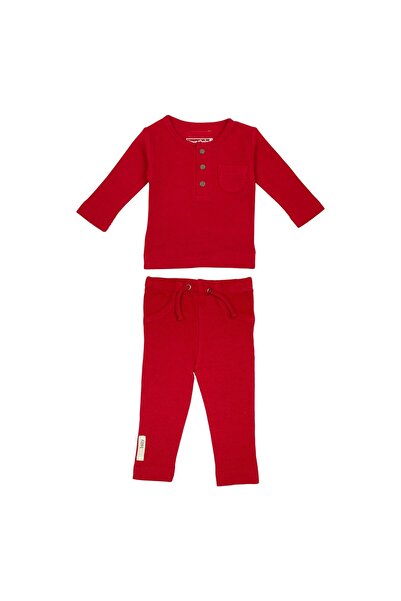 Lovedbaby Baby pajamas set, 2pcs, 100% hypoallergenic cotton – GOTS certified, Cherry, 0-12 months