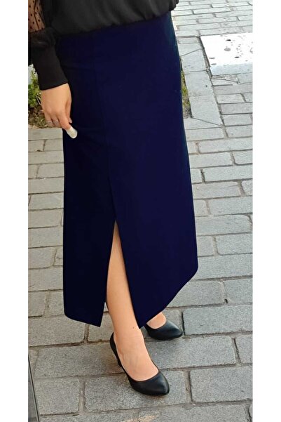 Butik Спідниця з підкладкою та розрізом над коліном для великих розмірів