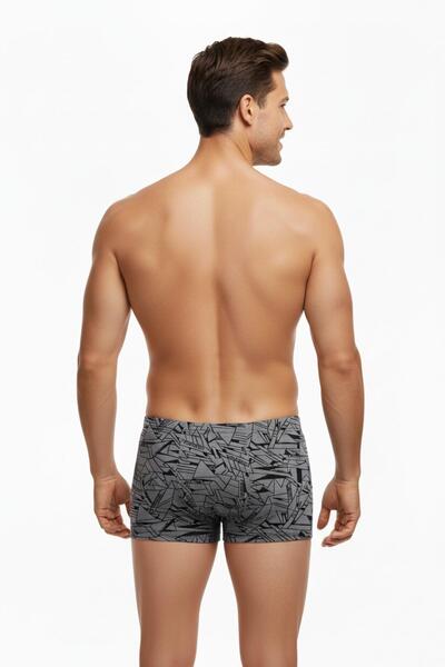 İki Yıldız Men's Stretch Fabric Print Patterned Boxer Bgl-St05009