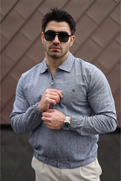 GENCULUS Men's Cotton Linen Fabric Jacket