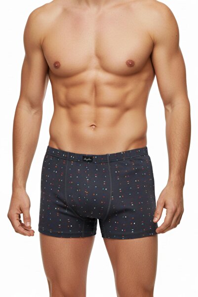 İki Yıldız Men's Stretch Fabric Print Patterned Boxer Bgl-St05008
