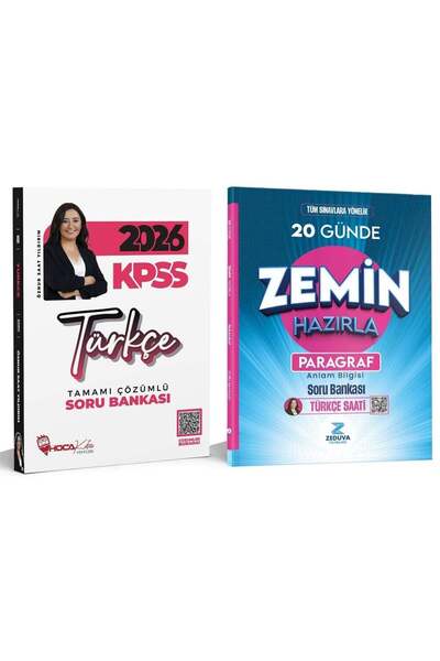 Hoca Kafası Yayınları Hoca Kafası + Zeduva 2026 KPSS Türkçe + Paragraf 20 Gün...