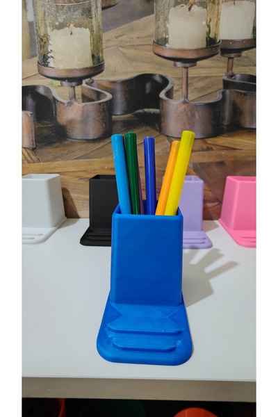 END Design حامل أقلام يمكن استخدامه كحامل للهاتف |   5 خيارات للألوان |   تصميم صديق للبيئة من مادة PLA