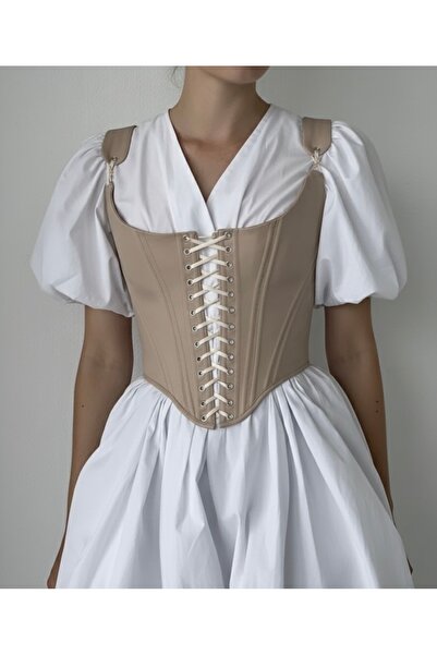 SARA Clothessy Bella Bej Vintage Korse büstiyer