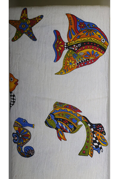 AQUATOLIA Muslin Colorful Fish Peştemal / Beach Towel