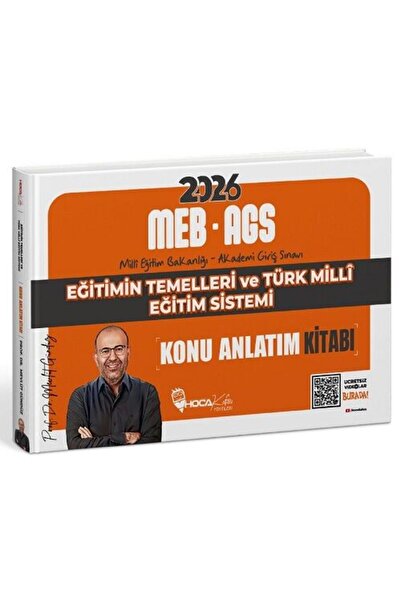 Hoca Kafası Yayınları Hoca Kafası 2026 MEB-AGS Eğitimin Temelleri ve Türk Mil...