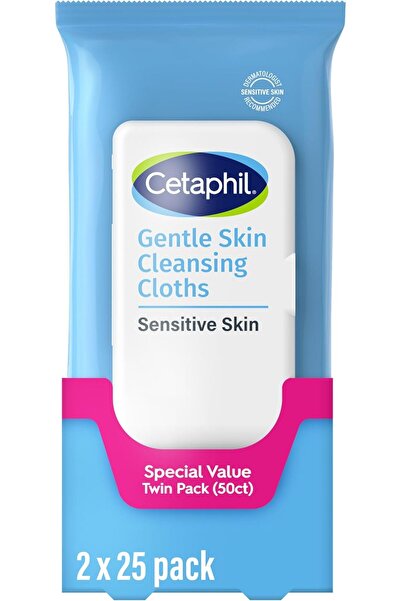 Cetaphil Face & Body Gentle Cleansing Wipes, Twin Pack, Fragrance-Free