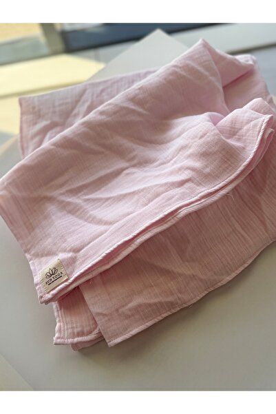 SUNYOGA Shavasana Meditation & Yoga Blanket – 100% Organic Cotton Muslin, Pink Color