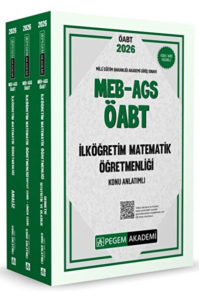 Pegem Akademi Yayıncılık Pegem 2026 ÖABT MEB-AGS İlköğretim Matematik Öğretme...