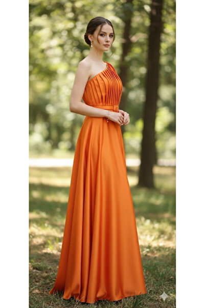 Zeyn KADIN ABİYE STRAPLEZ PLİSE VE KORSAJ DETAYLI KLOŞ ETEKLİ UZUN ELBİSE