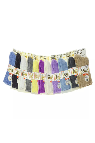 CUBBUX Children's Reverse Towel Socks Winter Socks 6 Pieces