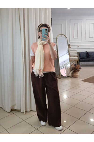 pudubutik Mercerized Knitwear Sweater Salmon