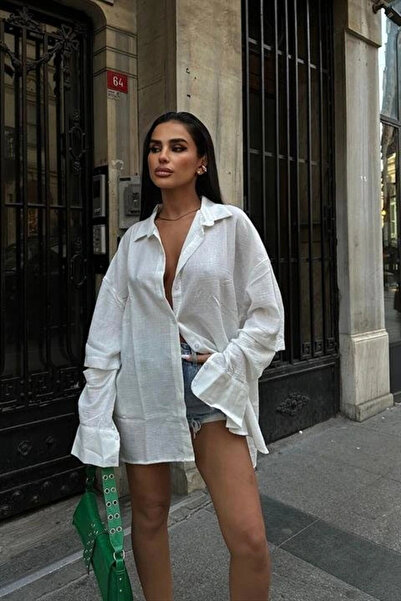 GENCULUS Alina Kol Cut Out Linen Shirt 325208