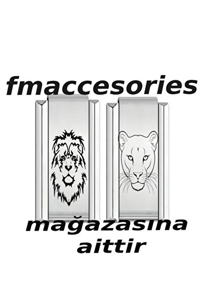 fmaccessoriess سوار من الفولاذ الإيطالي بلون فضي مع طباعة ليزر لا يفقد لونه ولا يتأكسد