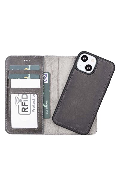 Genel Markalar Art Apple Iphone 13 Mini Uyumlu Deri Cüzdanlı Kılıf Mwwn Tn1 G...