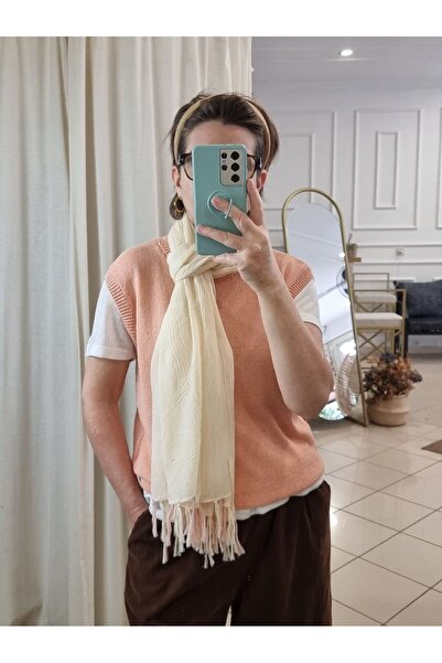 pudubutik Mercerized Knitwear Sweater Salmon