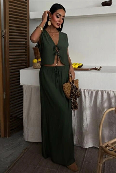 GENCULUS Vest Front Tie Floor-Length Suit 10192