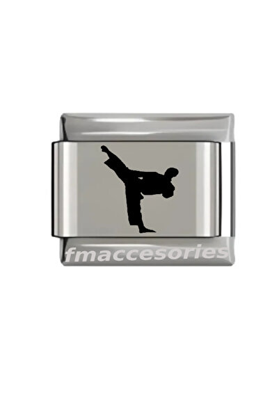 fmaccesories سوار من الفولاذ الإيطالي بلون فضي، تصميم للأزواج، طباعة بالليزر،...