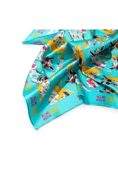 All We Need Is Pets Crazy Llama Green Silk Bandana for Cats Dogs and Pet Lovers