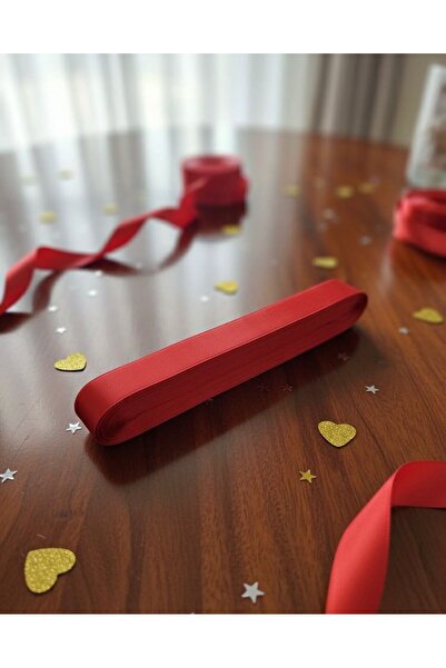 e Erta 10 Meters X 2 cm Red Ribbon, Satin Ribbon 1 Roll