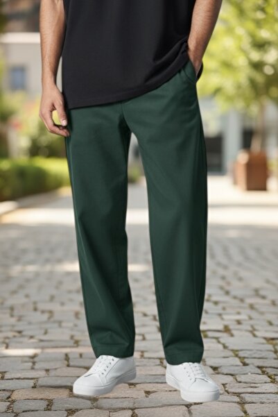 BİRBEYSTORE Sweatpants 3 Thread Winter Model with Elastic Waist and Back Pocket with Patch