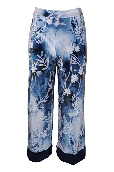 Vero Moda Kimo Blue Pajama Pants - M, Blue, 92% polyester 8% spandex